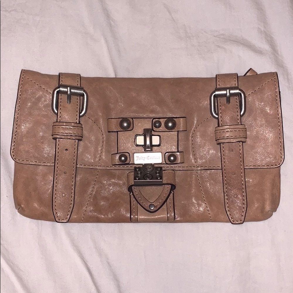 Tan Leather Juicy Couture Clutch